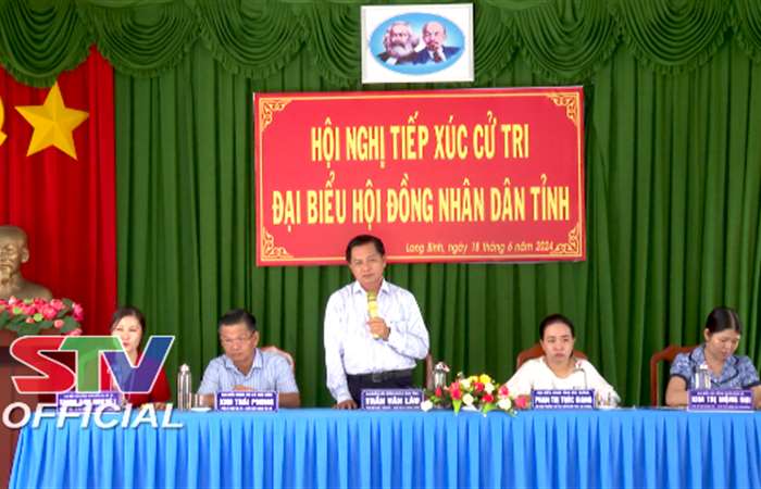 Ngã Năm: Đại biểu HĐND 3 cấp tiếp xúc cử tri xã Long Bình 